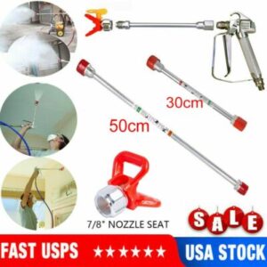 Airless Paint Sprayer Spray Gun Tip Extension Pole Nozzl 12 Inchi