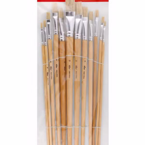 Silverline Artists Paint Brush Set 12pce Mixed Tips